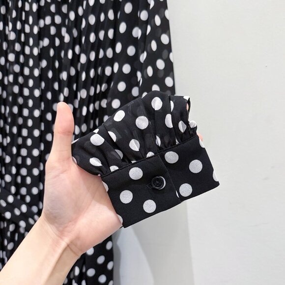 Michael Kors Dot Georgette Shirtdress - Picture 4 of 5